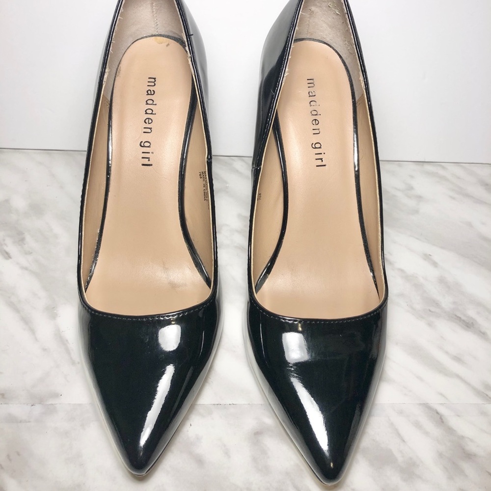 Black Patent Madden Girl Stilettos